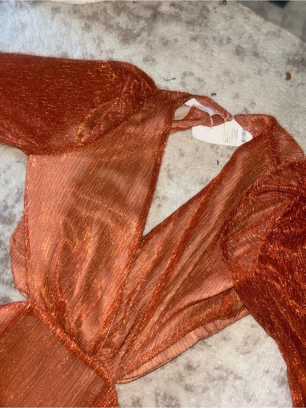 Kookaï Elegant Ombre Long-Sleeve Maxi Dress - Rust to Gold - Picture 2 of 4